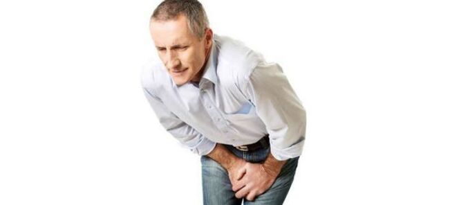 Schmerzen im Perineum bei einem Mann sind ein Zeichen für Prostatitis